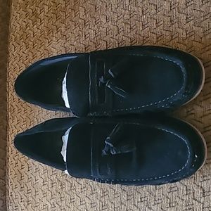 Mens suede loafer shoes